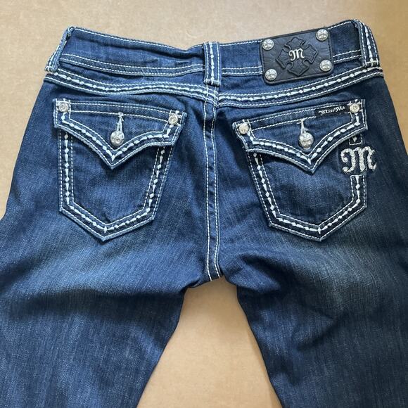 Miss Me Easy Straight Denim Jeans 27x31 Stonewood Size 27 JE5014ET38R Buckle - Picture 4 of 16